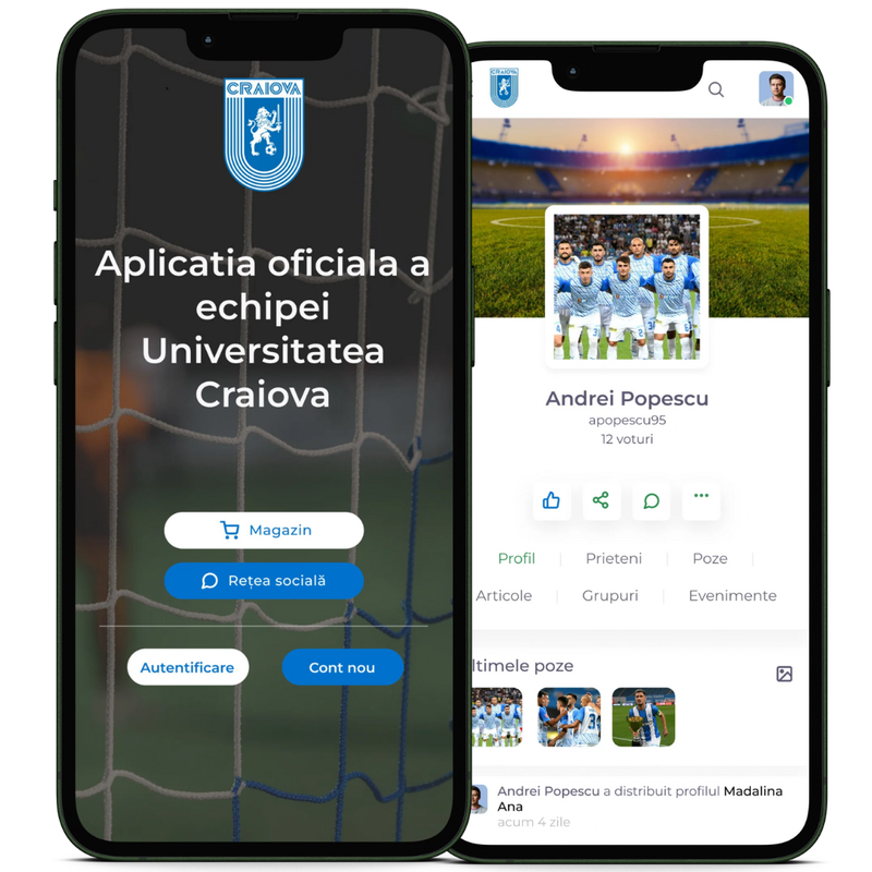 Aplicația oficială a echipei Universitatea Craiova